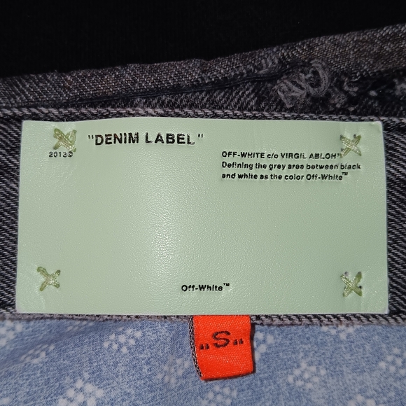 2018 Off White Black Denim Jacket - Picture 2 of 12